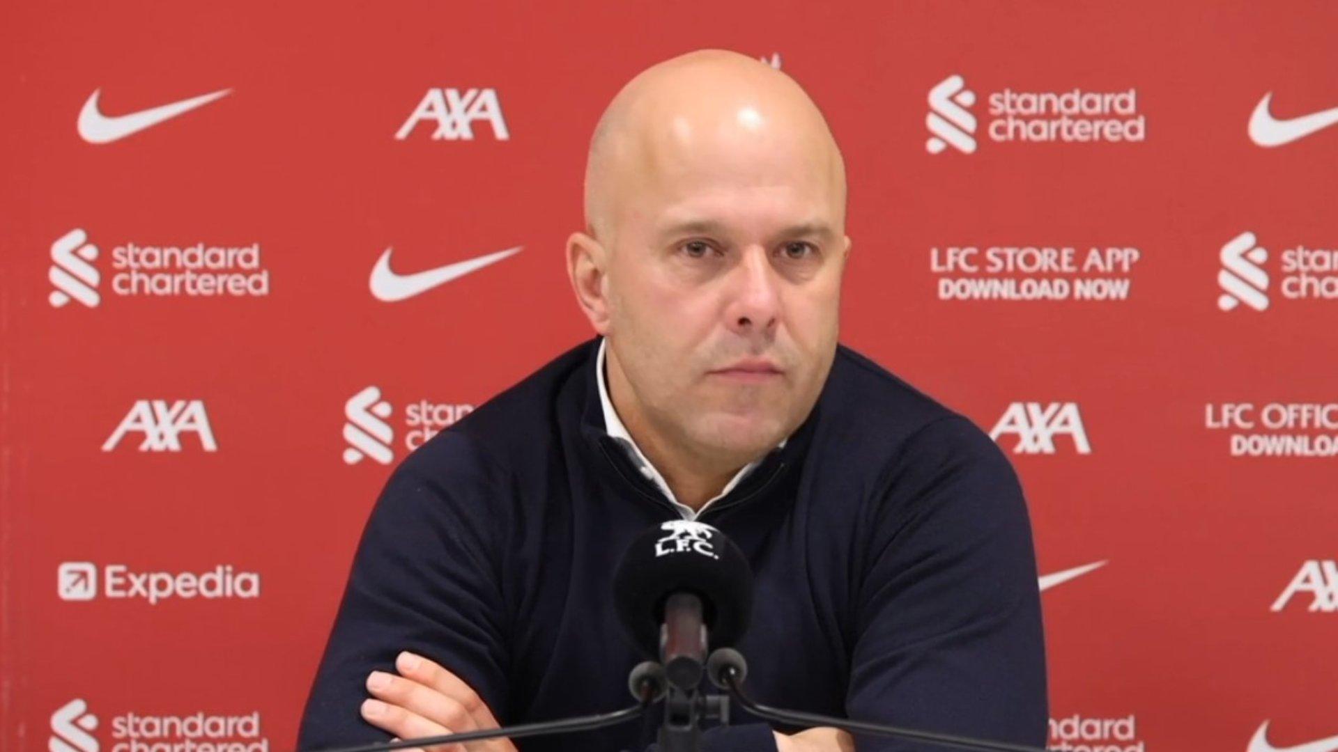 Watch Arne Slot's pre-West Ham United press conference