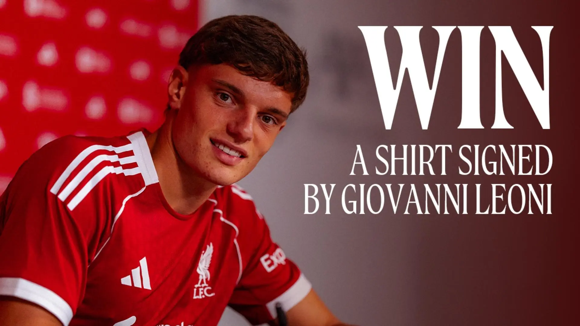 Enter now: Win a Liverpool shirt signed by Giovanni Leoni