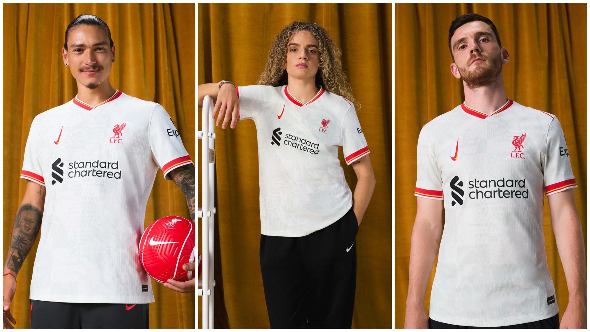 Photoshoot: Liverpool players model new Nike 2024-25 third kit