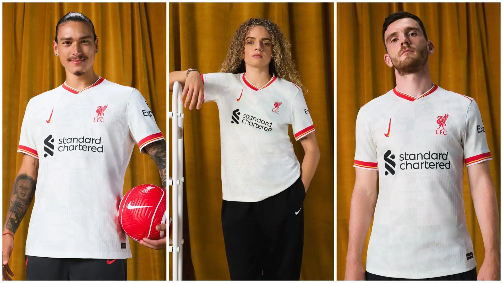 Photoshoot: Liverpool players model new Nike 2024-25 third kit