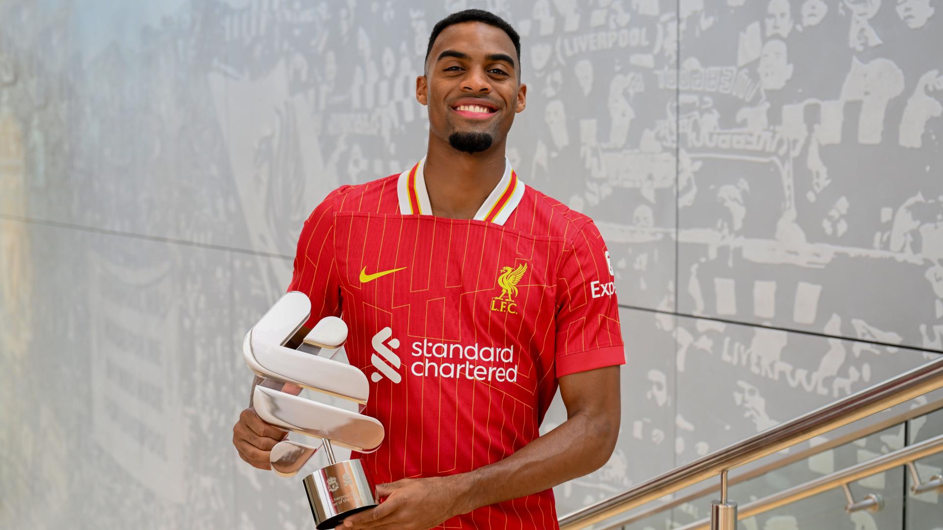 Ryan Gravenberch wins Liverpool's Men's Player of the Month for September