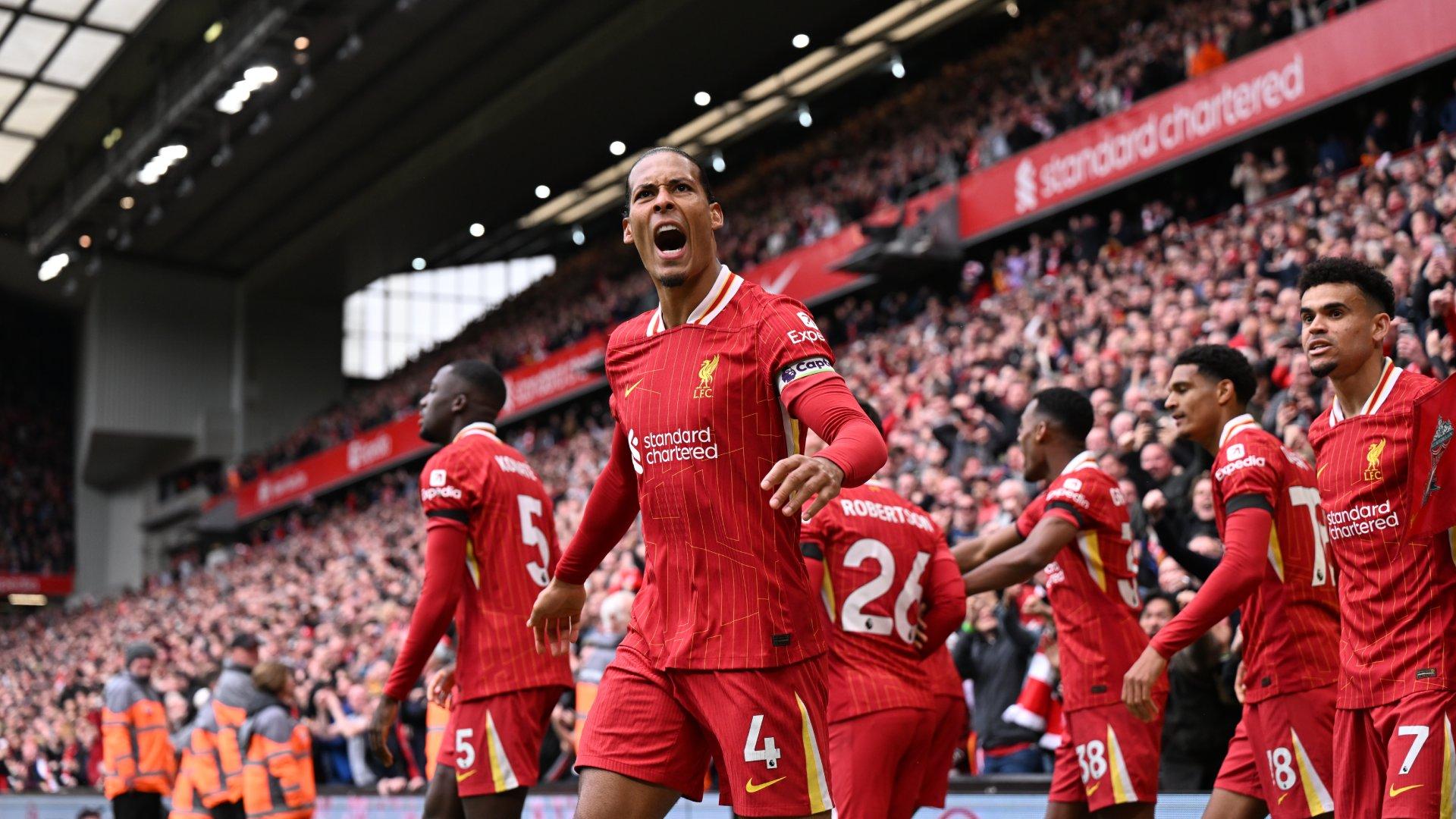 Late Virgil van Dijk winner beats West Ham and brings Premier League title closer for Liverpool