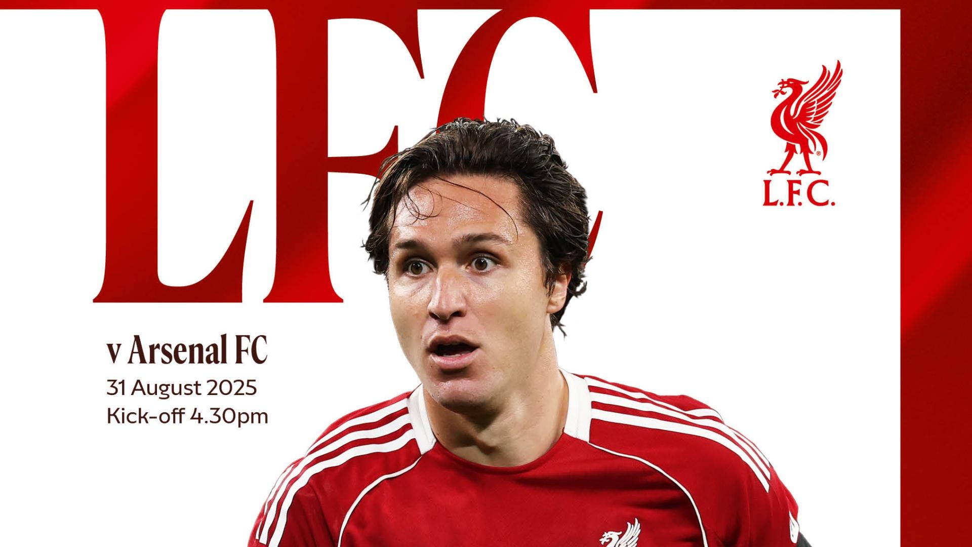 Order your copy of the Liverpool v Arsenal matchday programme
