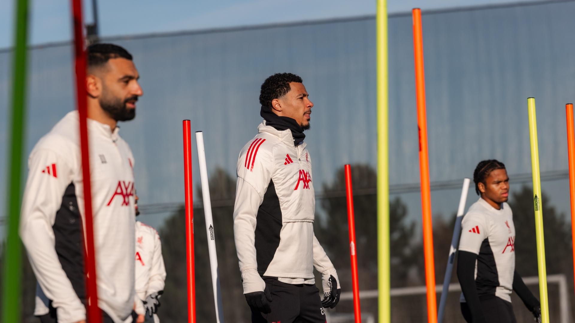 Training photos: Liverpool's Friday workout ahead of Nottingham Forest encounter