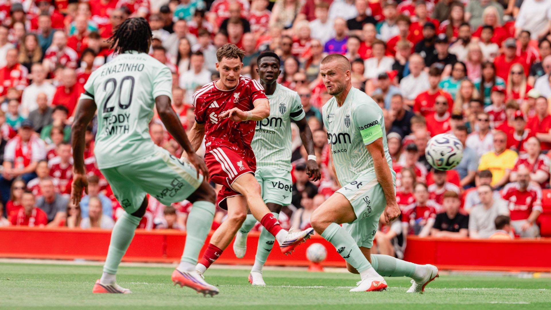 Liverpool beaten by Monaco in pre-season friendly at Anfield