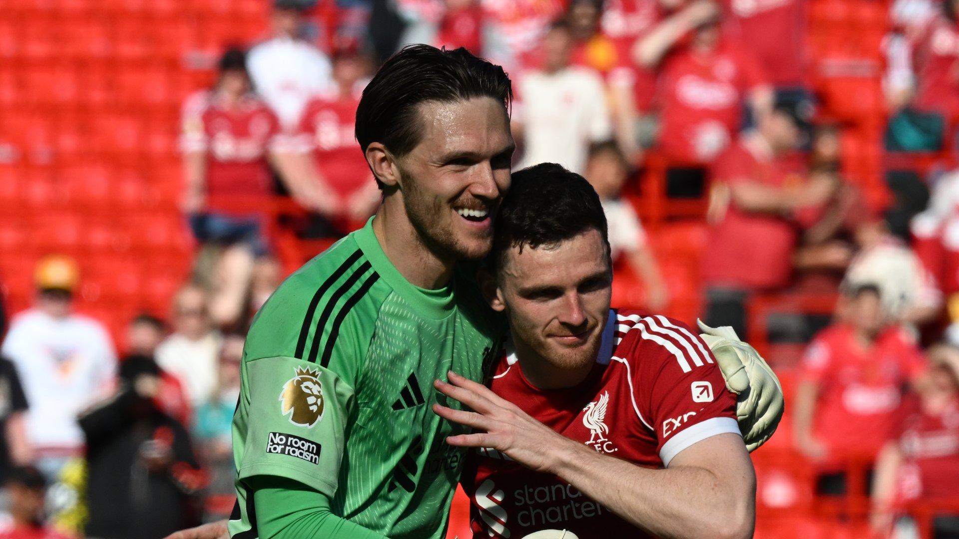 'A big step' - Andy Robertson and Freddie Woodman on Liverpool's win over Palace