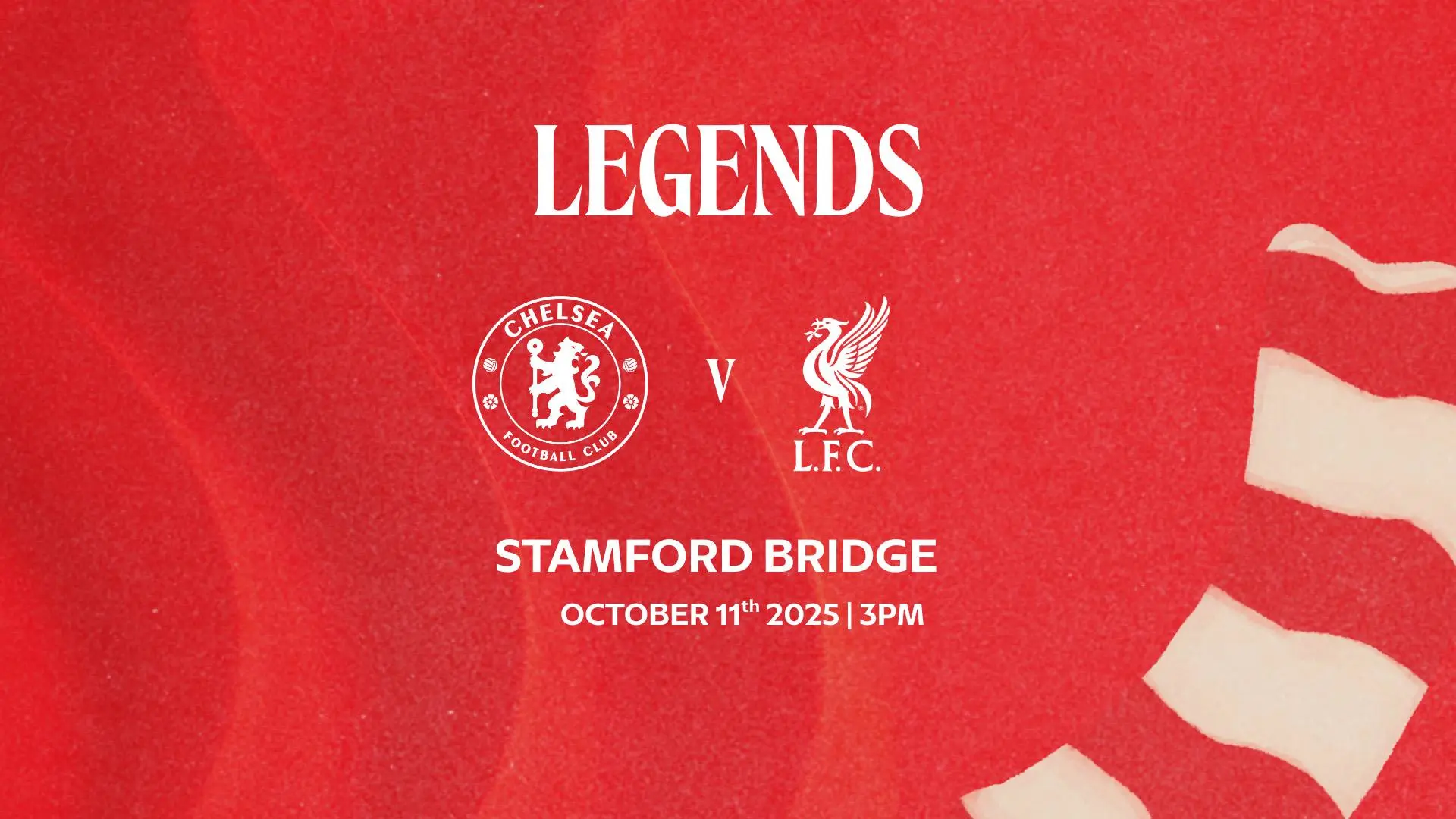 Liverpool FC Legends to take on Chelsea Legends at Stamford Bridge