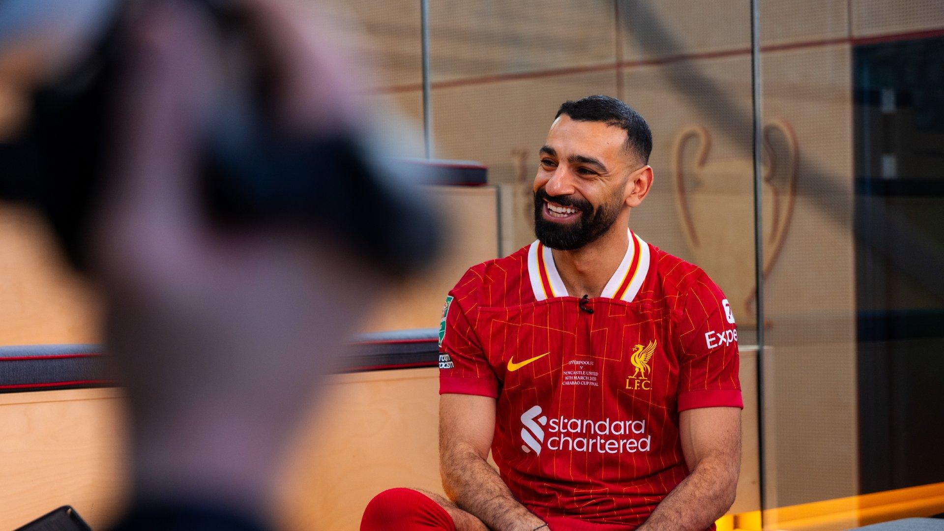 Behind the scenes of Liverpool's Carabao Cup final media day