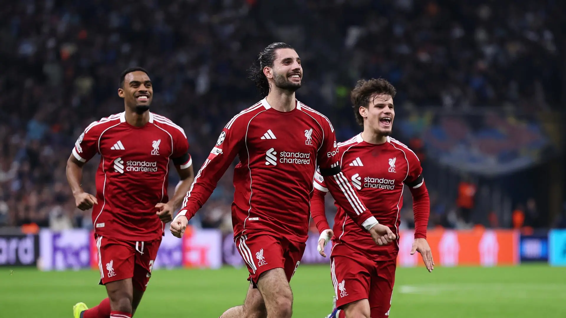 Liverpool score three in Champions League victory at Marseille