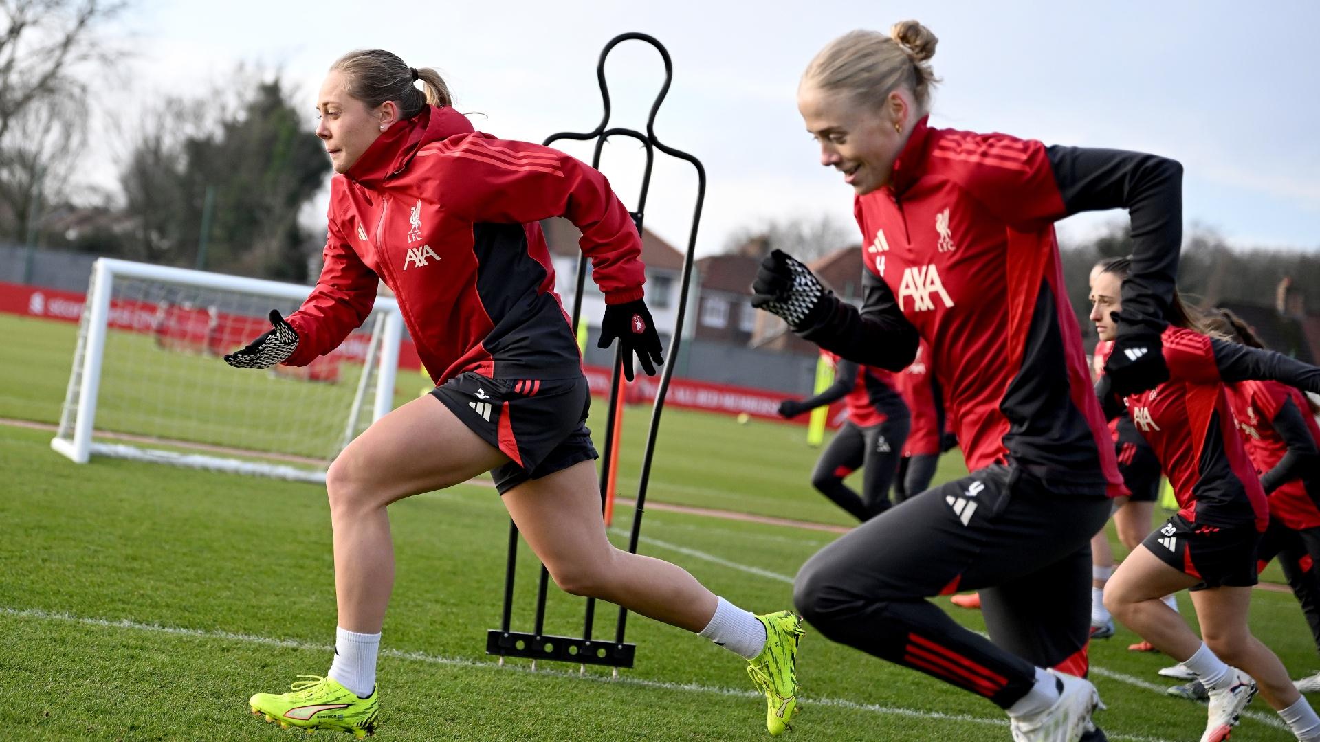 Gallery: Liverpool get ready for Women's FA Cup clash with London Bees