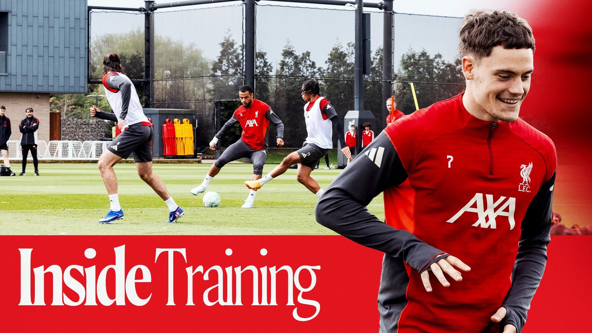 Free video: Inside Training - embedded with Liverpool ahead Man Utd clash