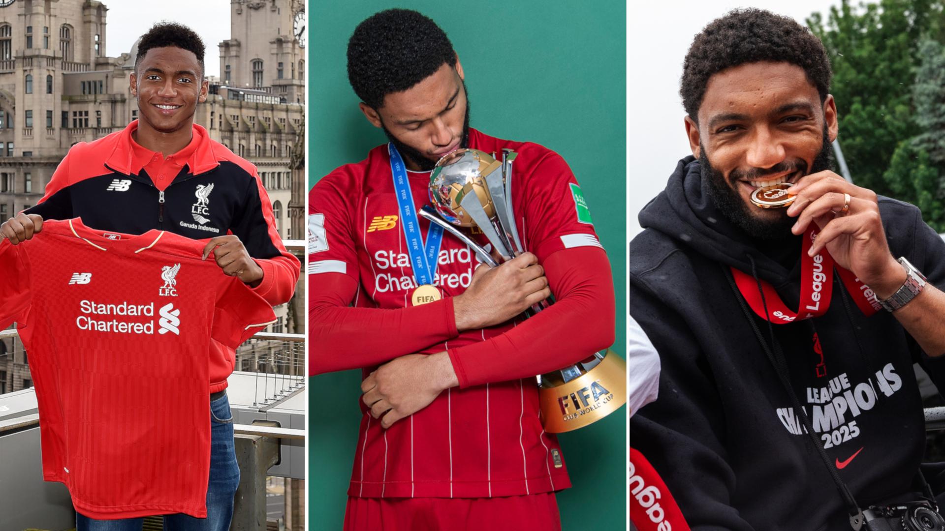 In photos: The key moments of Joe Gomez's decade with Liverpool