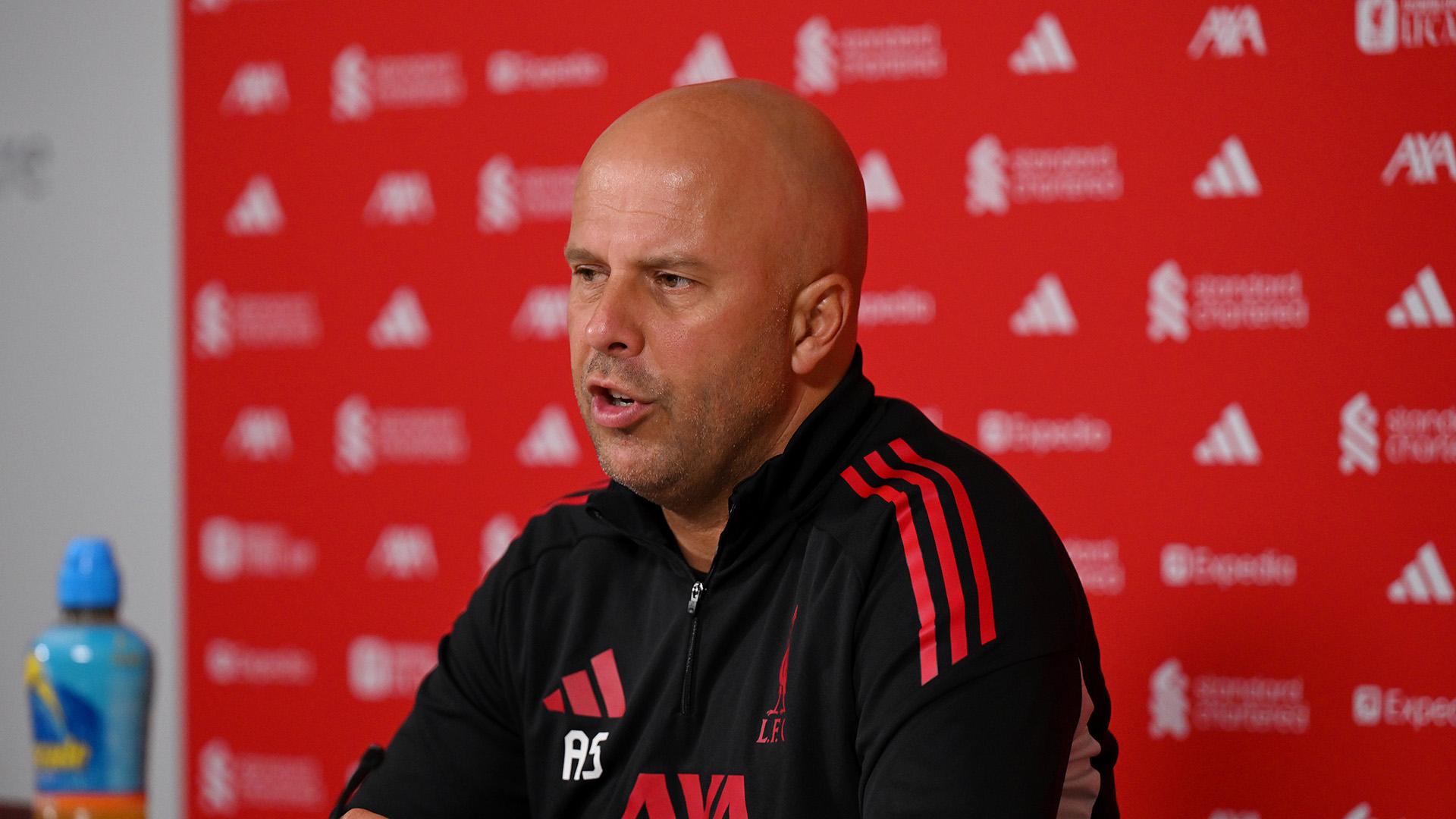 Arne Slot press conference: Man City challenge, Wirtz, Jones, Kerkez and more