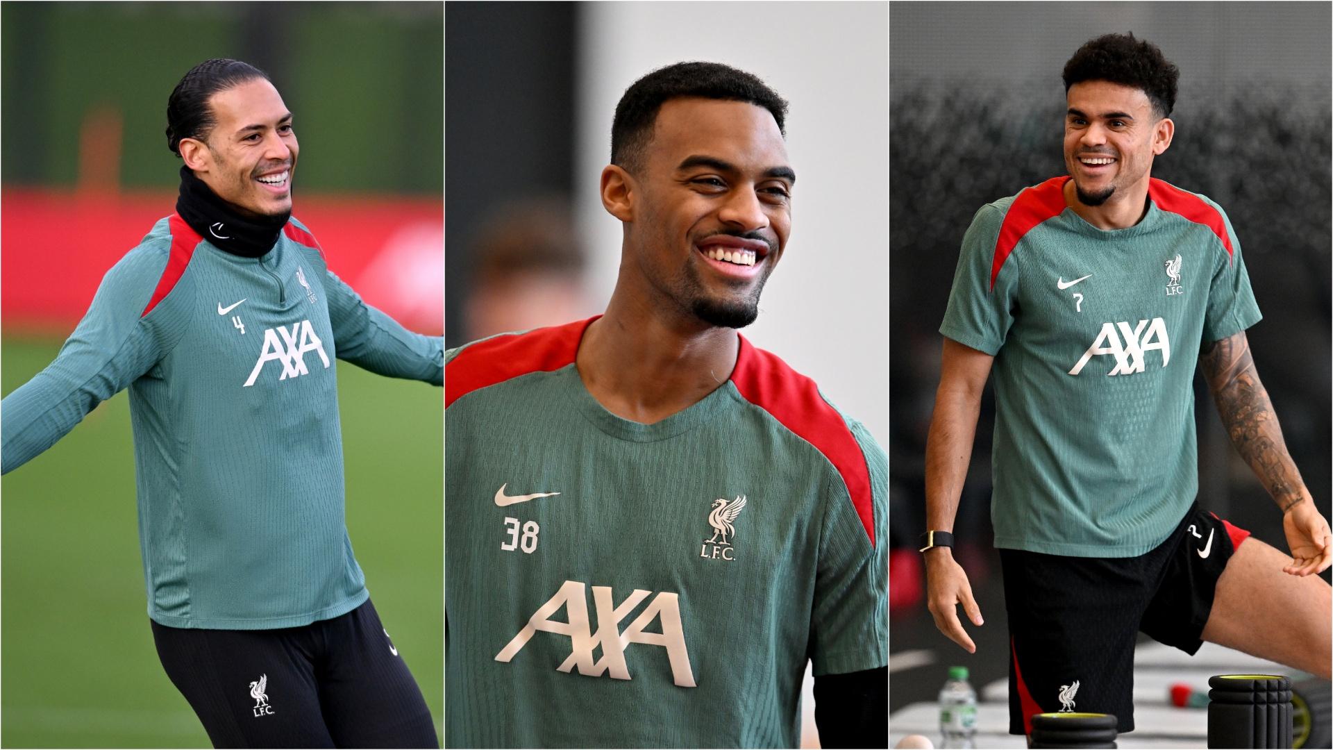 Training photos: Liverpool gear up for Premier League clash with Manchester United