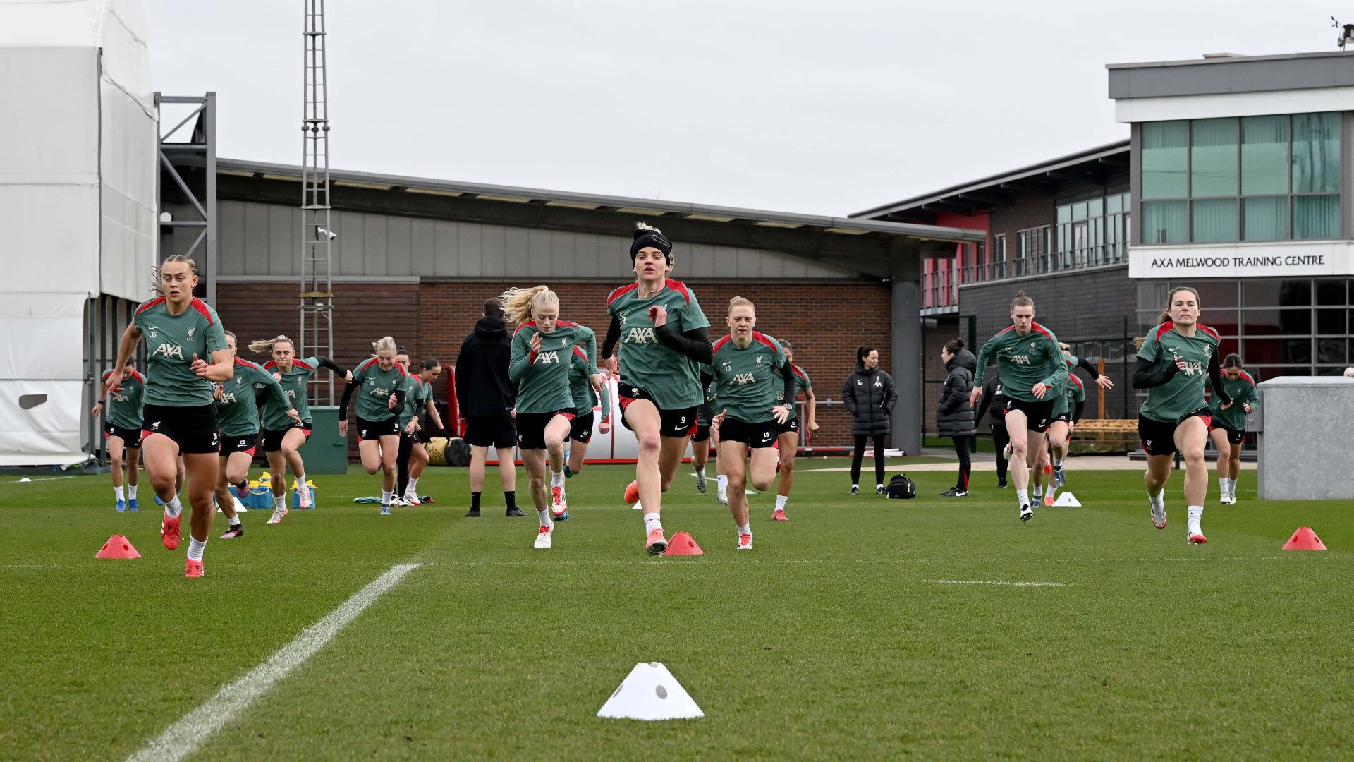 Training photos: Liverpool prepare for Women's FA Cup quarter-final at Arsenal