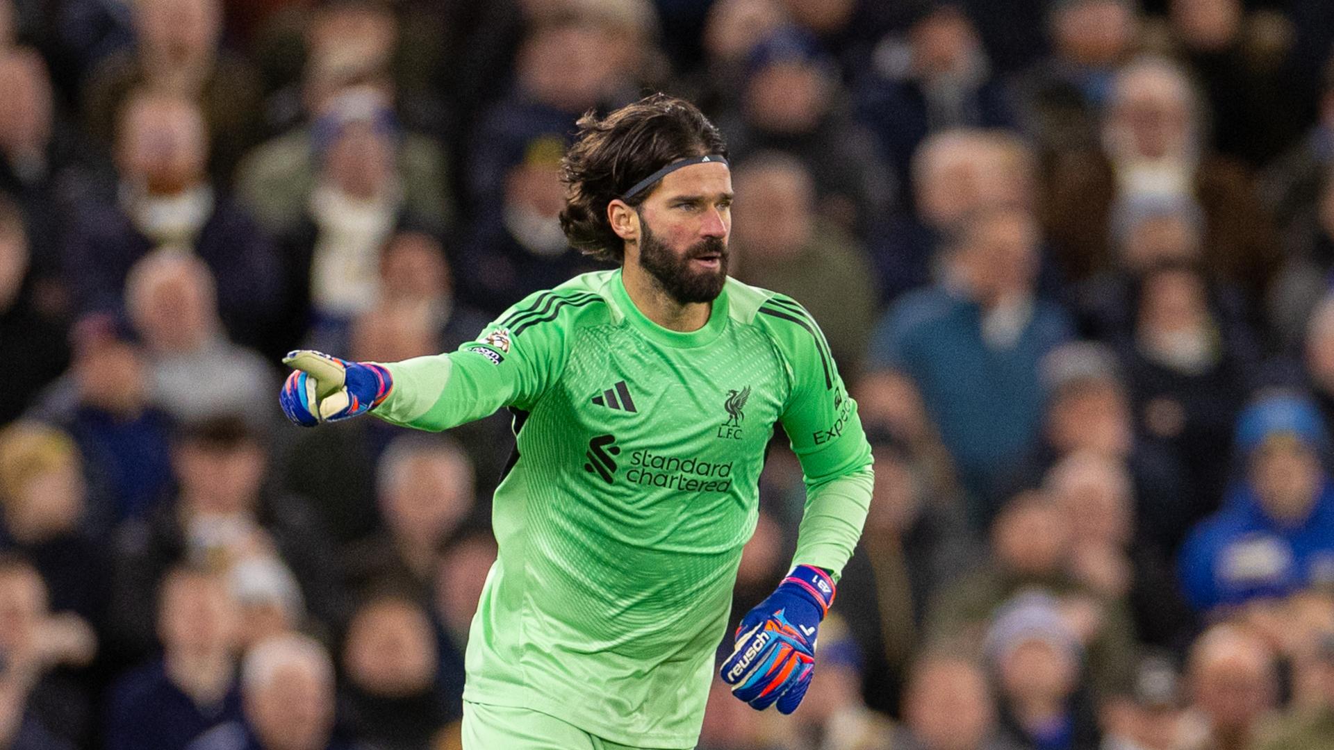 Alisson Becker reaches milestone of 100 league clean sheets for LFC