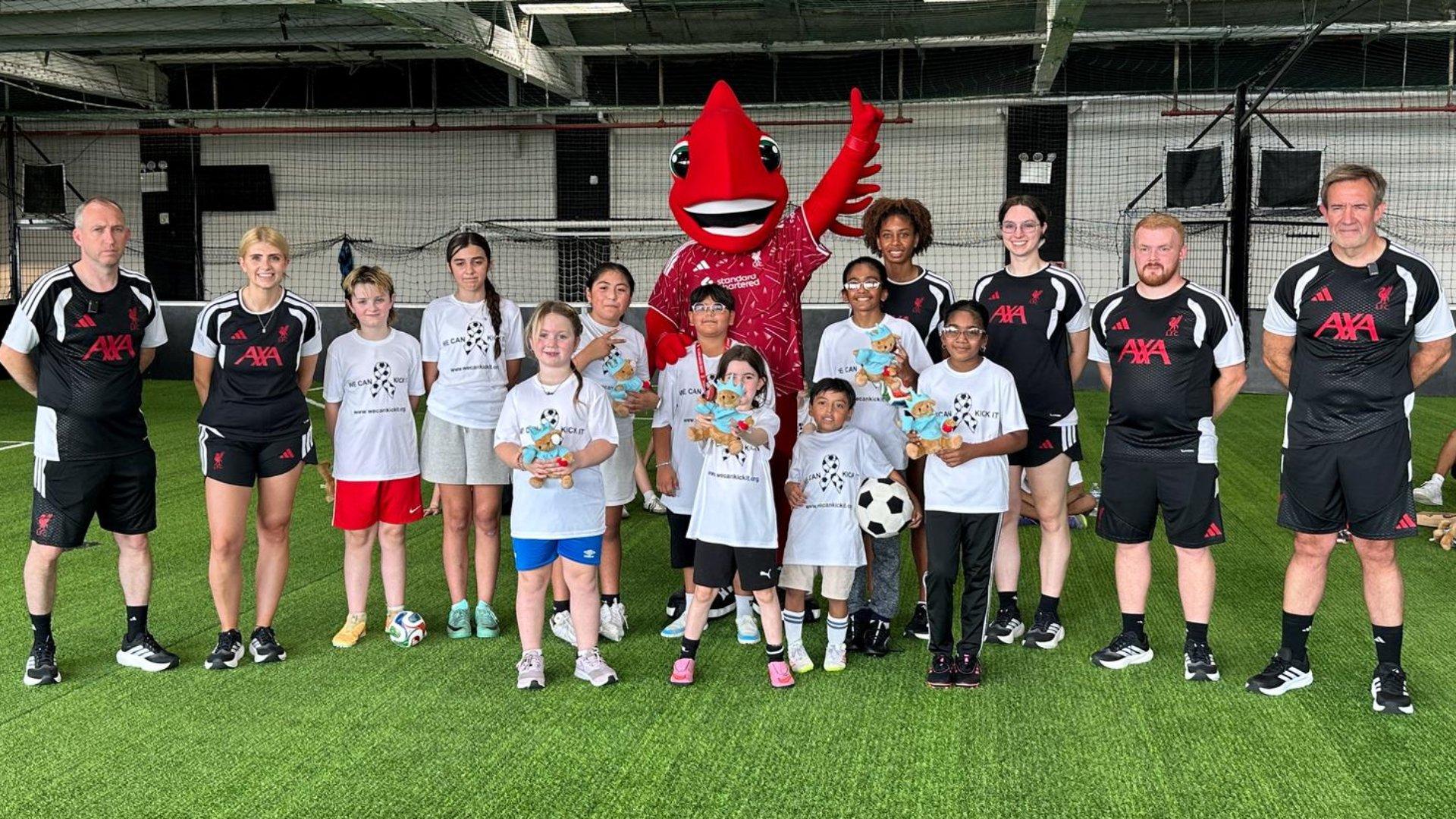 LFC Foundation hosts football clinic for families affected by cancer in New York