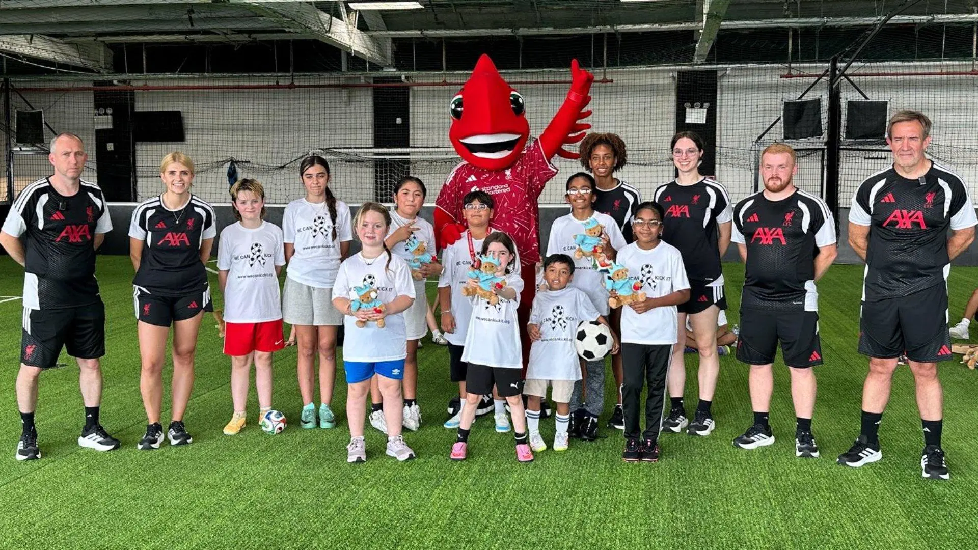 LFC Foundation hosts football clinic for families affected by cancer in New York