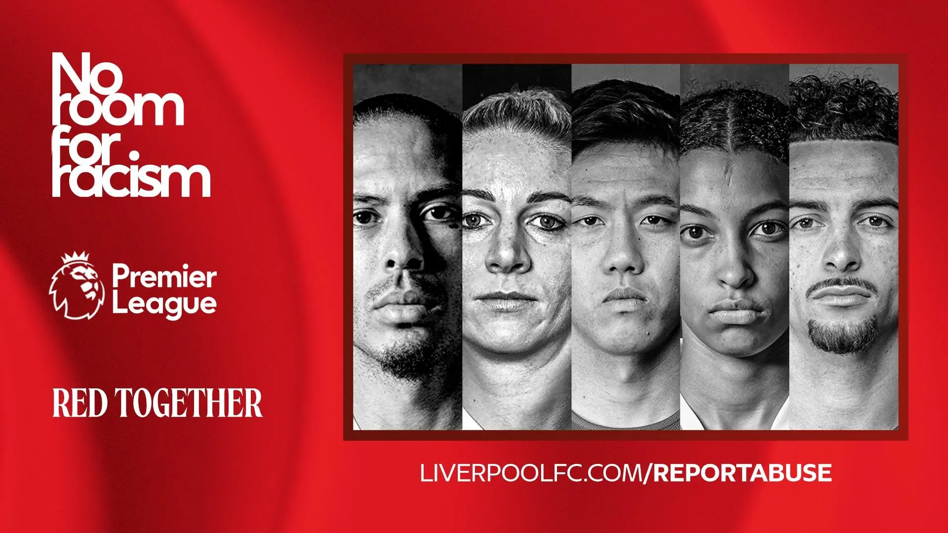 LFC supports Premier League's No Room For Racism initiative