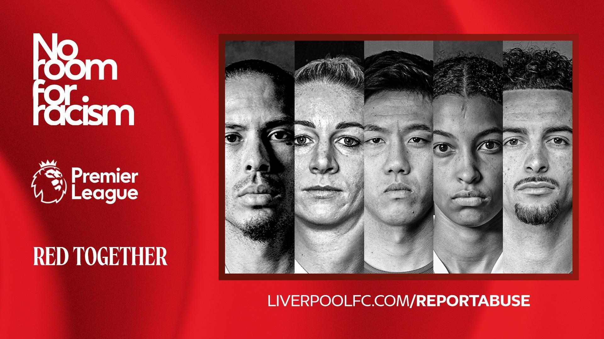 LFC supports Premier League's No Room For Racism initiative