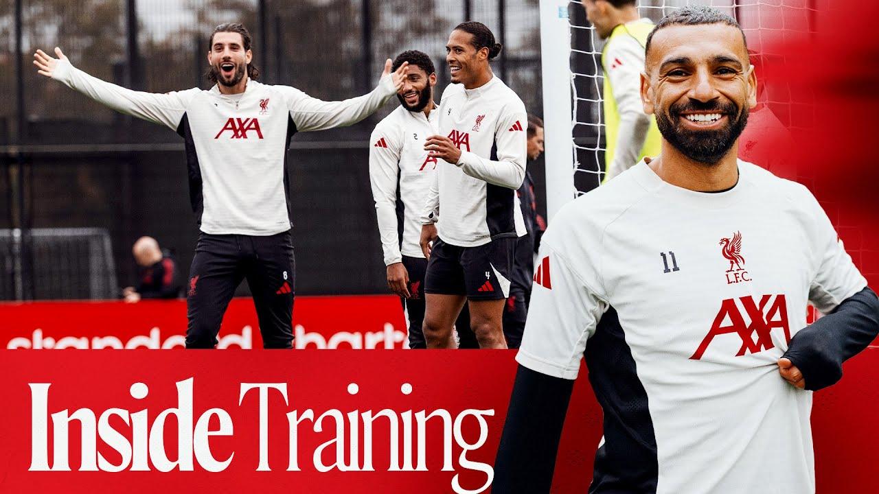Inside Training: Goals, saves and more with Liverpool on Friday as Man Utd clash looms