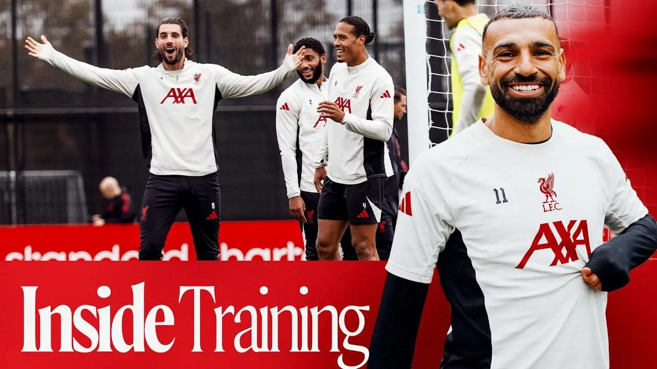 Inside Training: Goals, saves and more with Liverpool on Friday as Man Utd clash looms