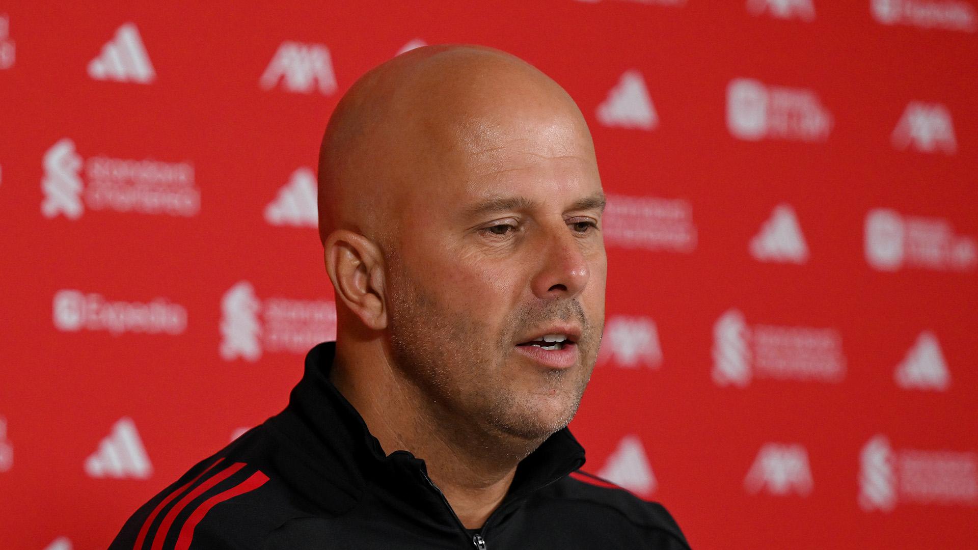 Live on Friday: Watch Arne Slot's pre-Aston Villa press conference