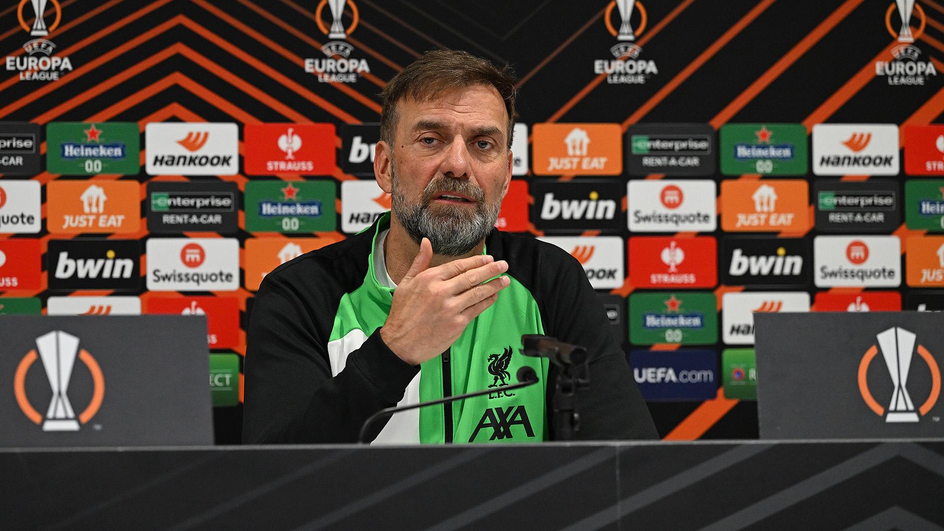 Jürgen Klopp on Atalanta analysis, Europa League aims, returning players and more