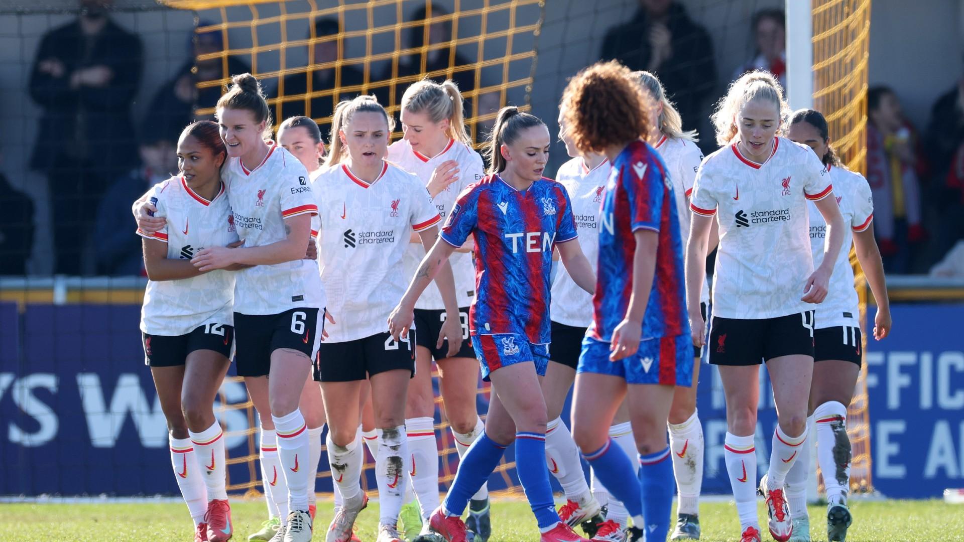 WSL match report: Jasmine Matthews goal gives Liverpool win at Crystal Palace