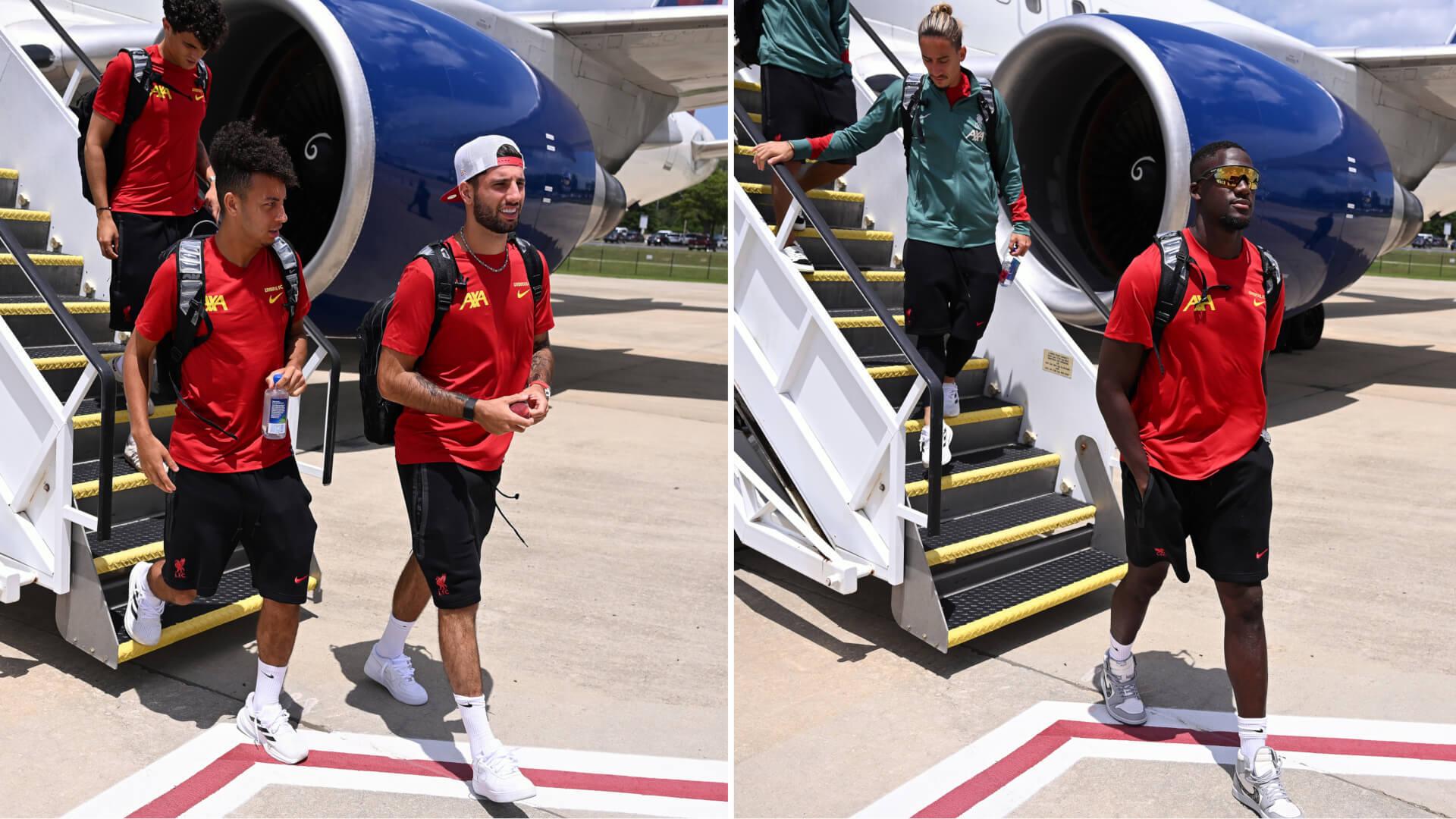Photos: Liverpool land in Columbia for final stage of USA tour
