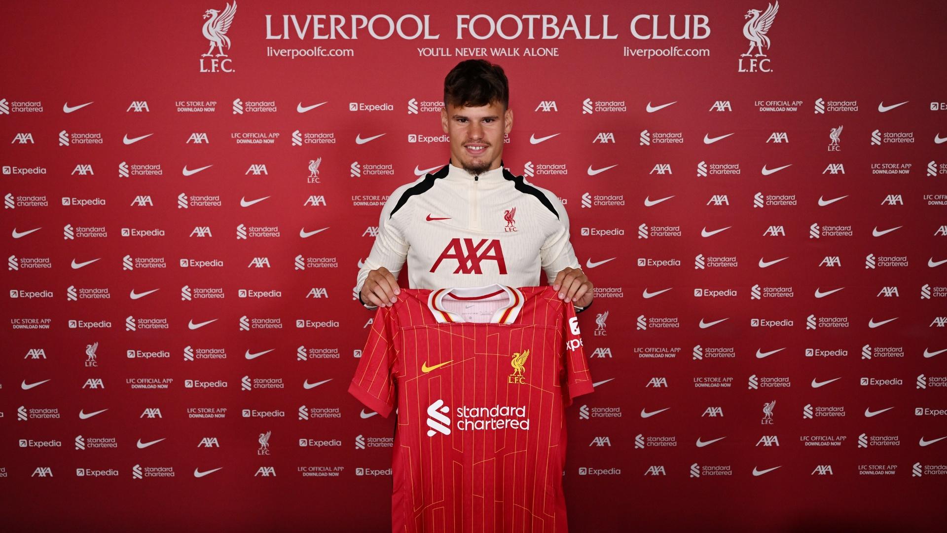 Competition: Win a Liverpool shirt signed by Milos Kerkez