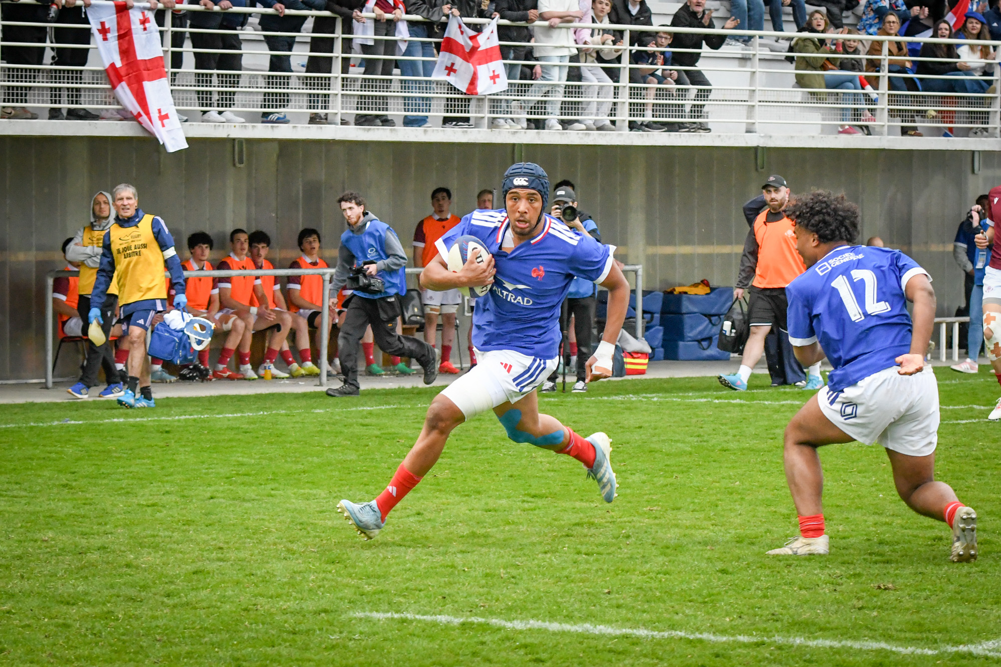 France began the U18 Men's Six Nations Festival with a 49-22 win over Georgia