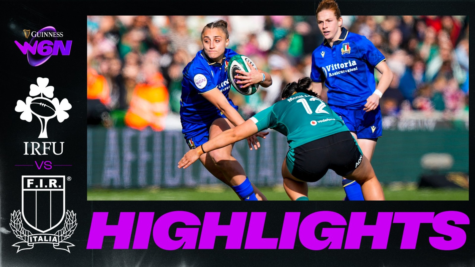 Ireland v Italy Highlights Thumbnail
