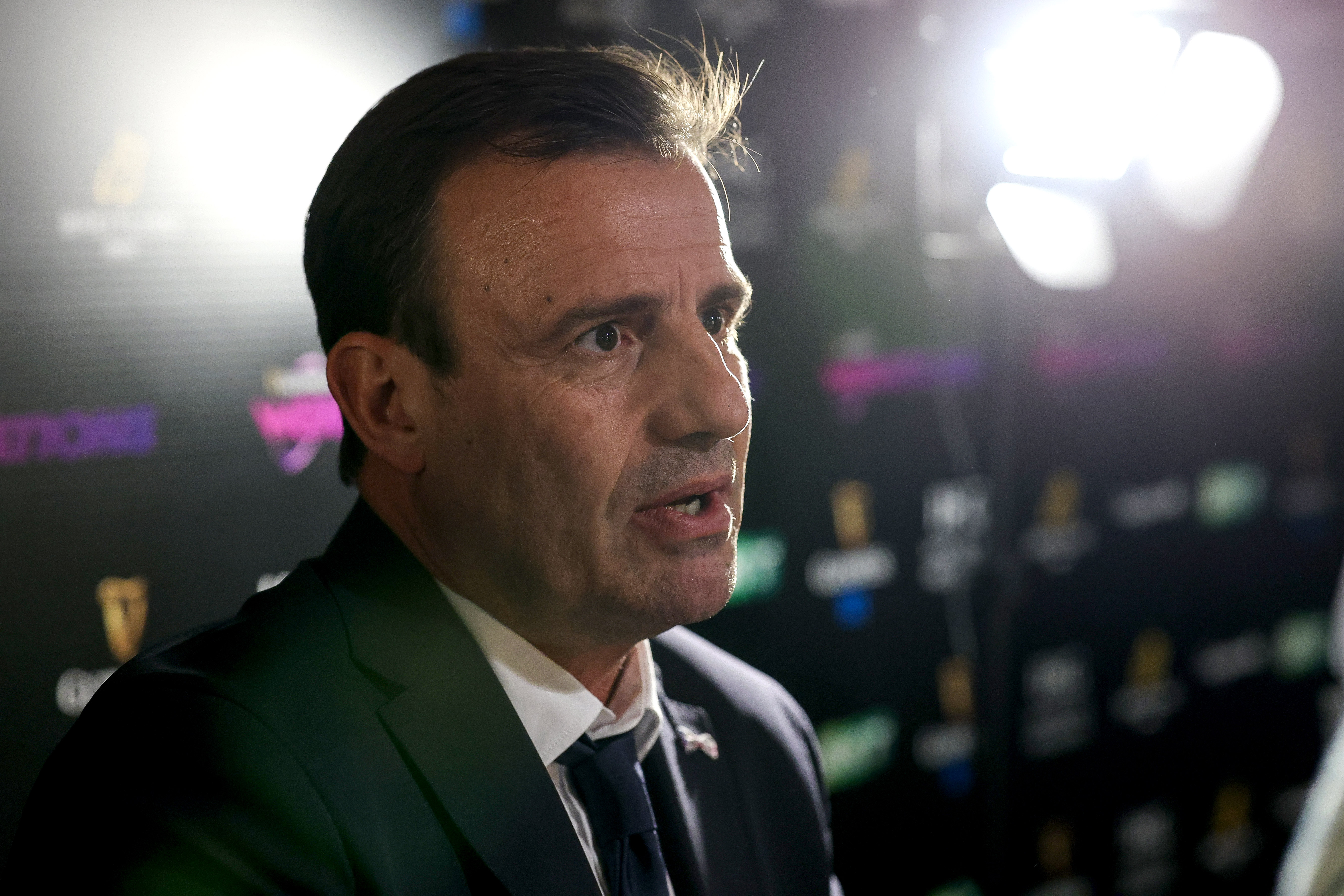 France's Head Coach Francois Ratier speaks to the media during the 2026 Guinness Women’s Six Nations Launch in Guinness Old Brewer’s Yard, London, England, Wednesday, March 25, 2026 (Photo by Gary Carr / Inpho)