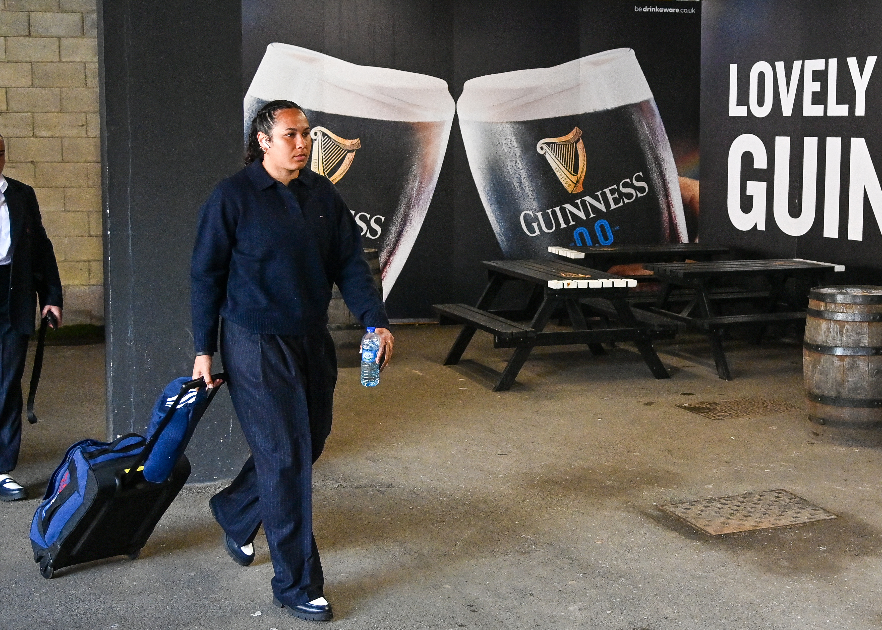 France's Teani Feleu arrives ahead of the 2026 Guinness Women's Six Nations Championship Round 2 game between Wales and France in Cardiff Arms Park, Cardiff, Wales, Saturday, April 18, 2026 (Photo by Andrew Dowling / Inpho)
