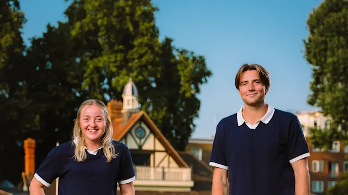 England Cricketers James Coles and Charis Pavely