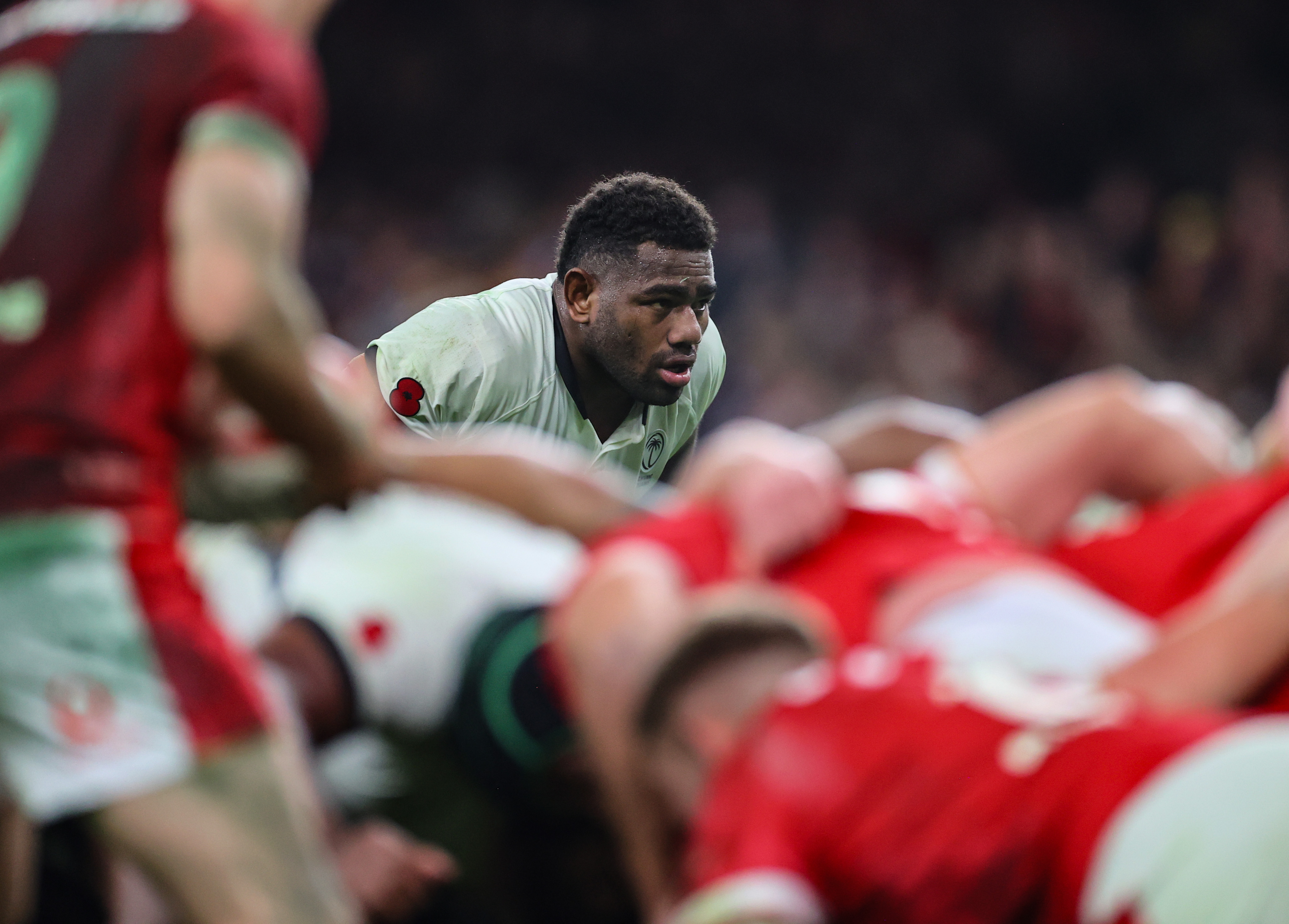 Fiji’s Josua Tuisova during the Autumn Nations Series between Wales and Fiji at Principality Stadium, Cardiff, Wales on Sunday, November 10th, 2024 (Photo by Billy Stickland / Inpho)