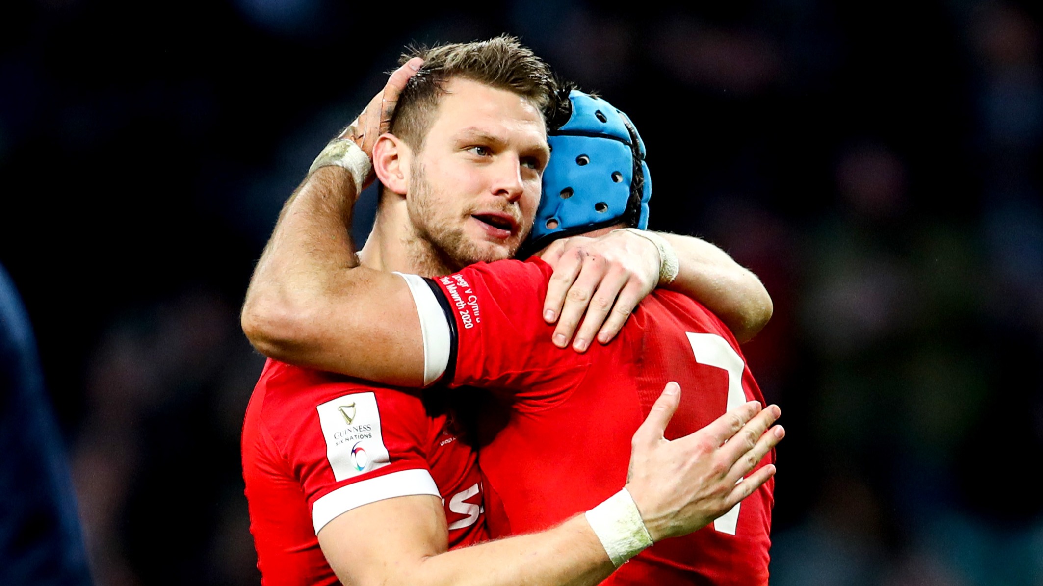 Dan Biggar and Tipuric after beating England in 2020