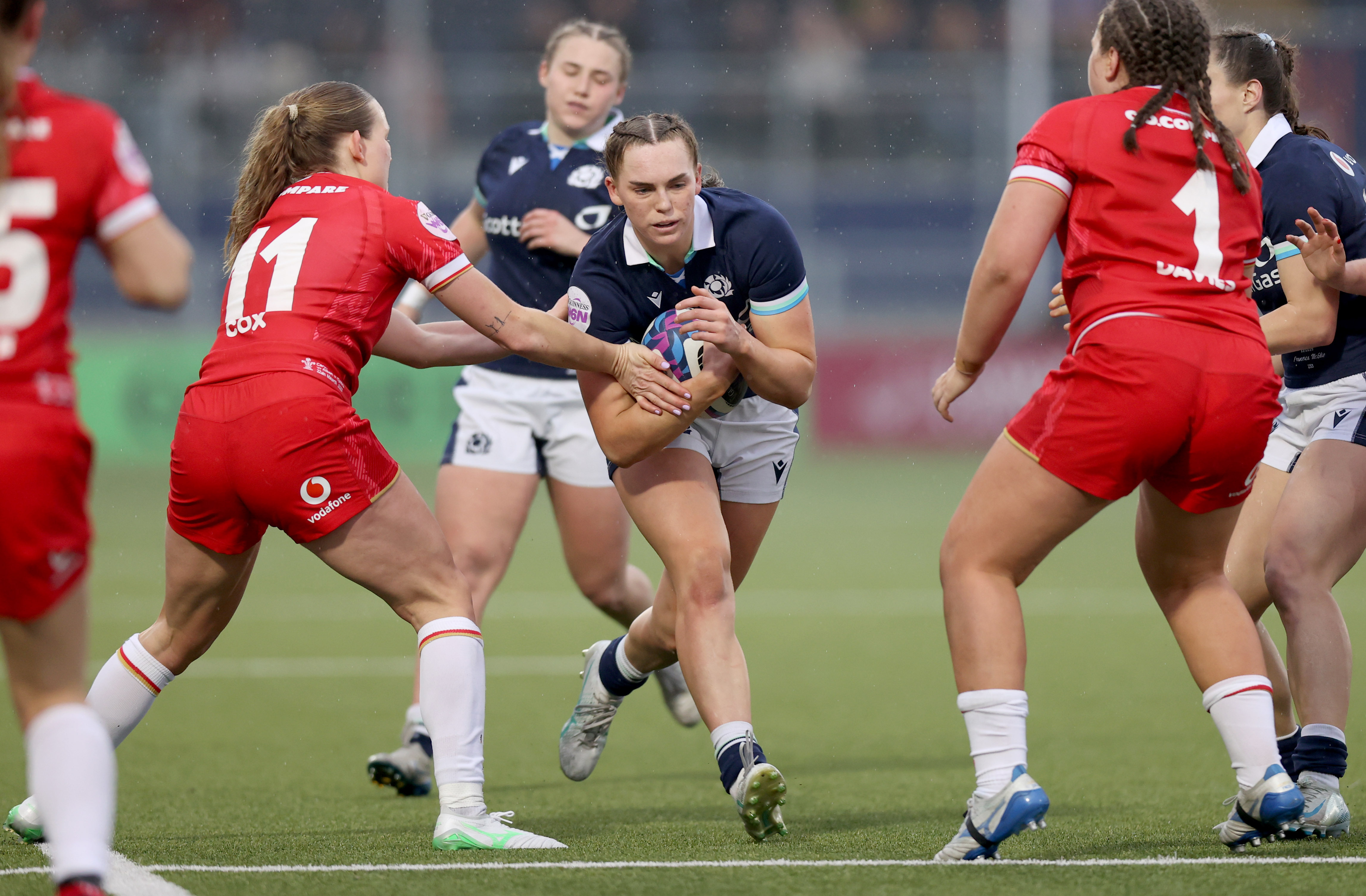 Emma Orr of Scotland during the 2025 Guinness Women's Six Nations Championship Round 1 game between Scotland and Wales in the Hive Stadium, Edinburgh