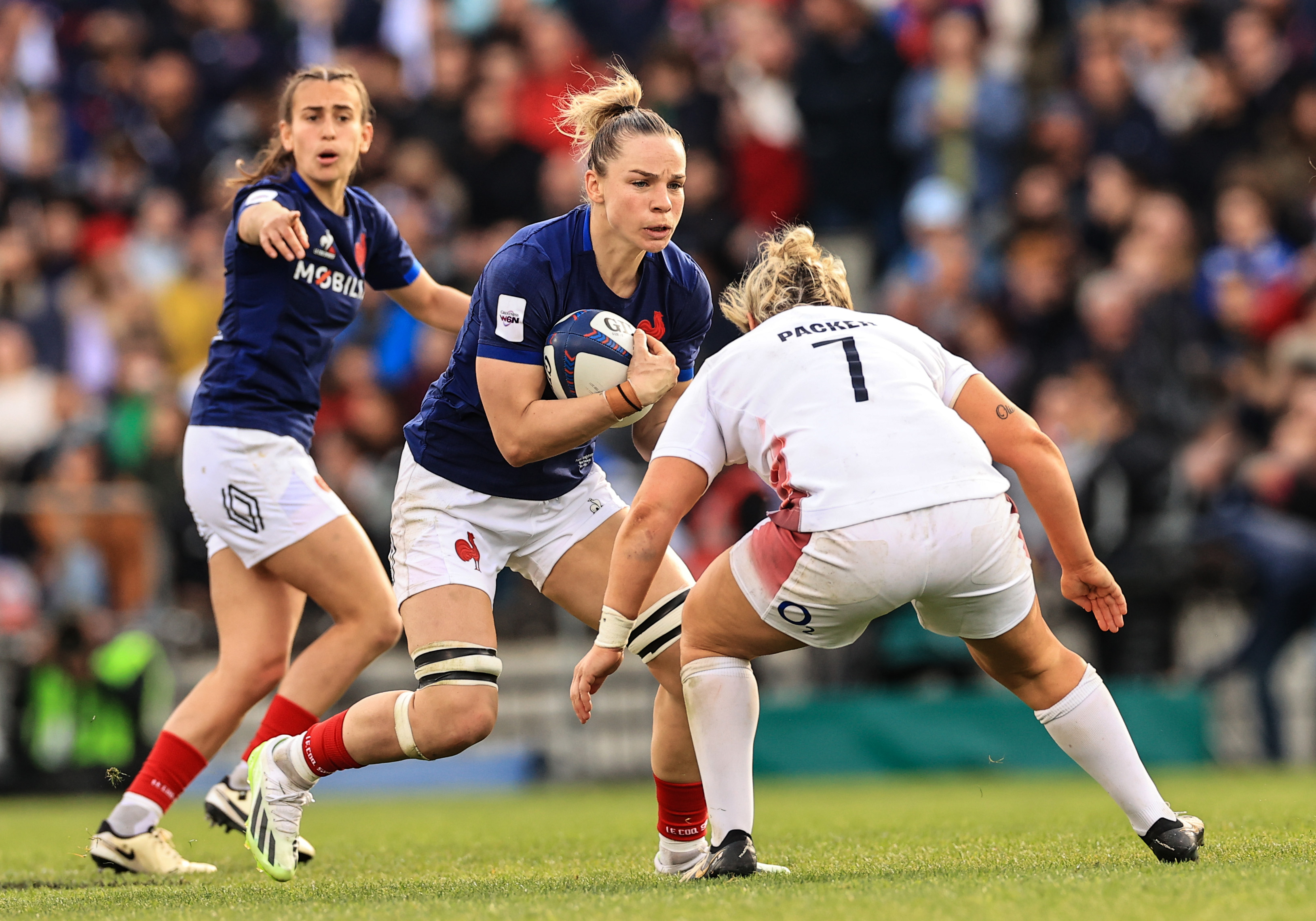 Guinness Womens Six Nations Round 5 Stade Chaban-Delmas Bordeaux Twickenham 27/4/2024
France vs England
France’s Romane Menager
Mandatory Credit ©INPHO/Ben Brady