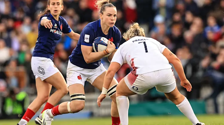 Guinness Womens Six Nations Round 5 Stade Chaban-Delmas Bordeaux Twickenham 27/4/2024
France vs England
France’s Romane Menager
Mandatory Credit ©INPHO/Ben Brady