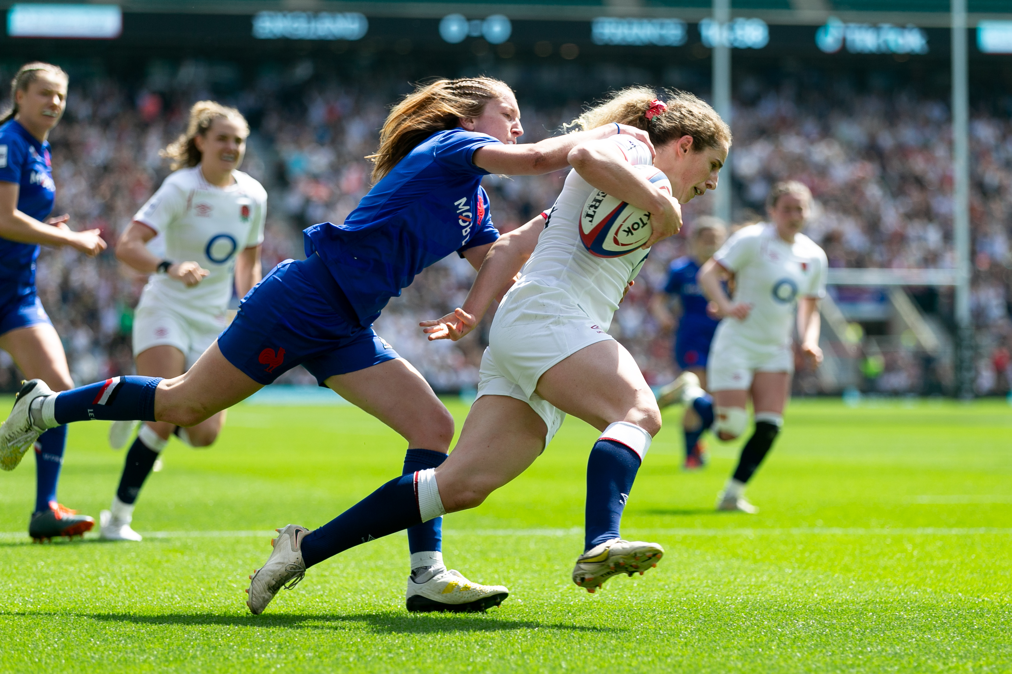 Abby Dow on the charge