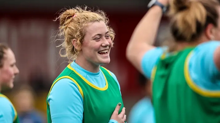 Delaney Burns in training