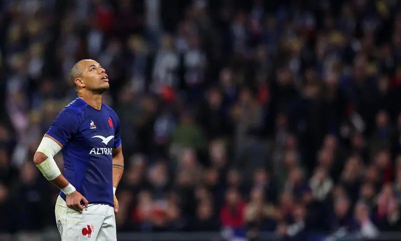 Gael Fickou during the 2024 Guinness Six Nations Championship Round 5 between France and England in the Groupama Stadium, Lyon, France Saturday, March 16, 2024 (Photo by James Crombie / Inpho)