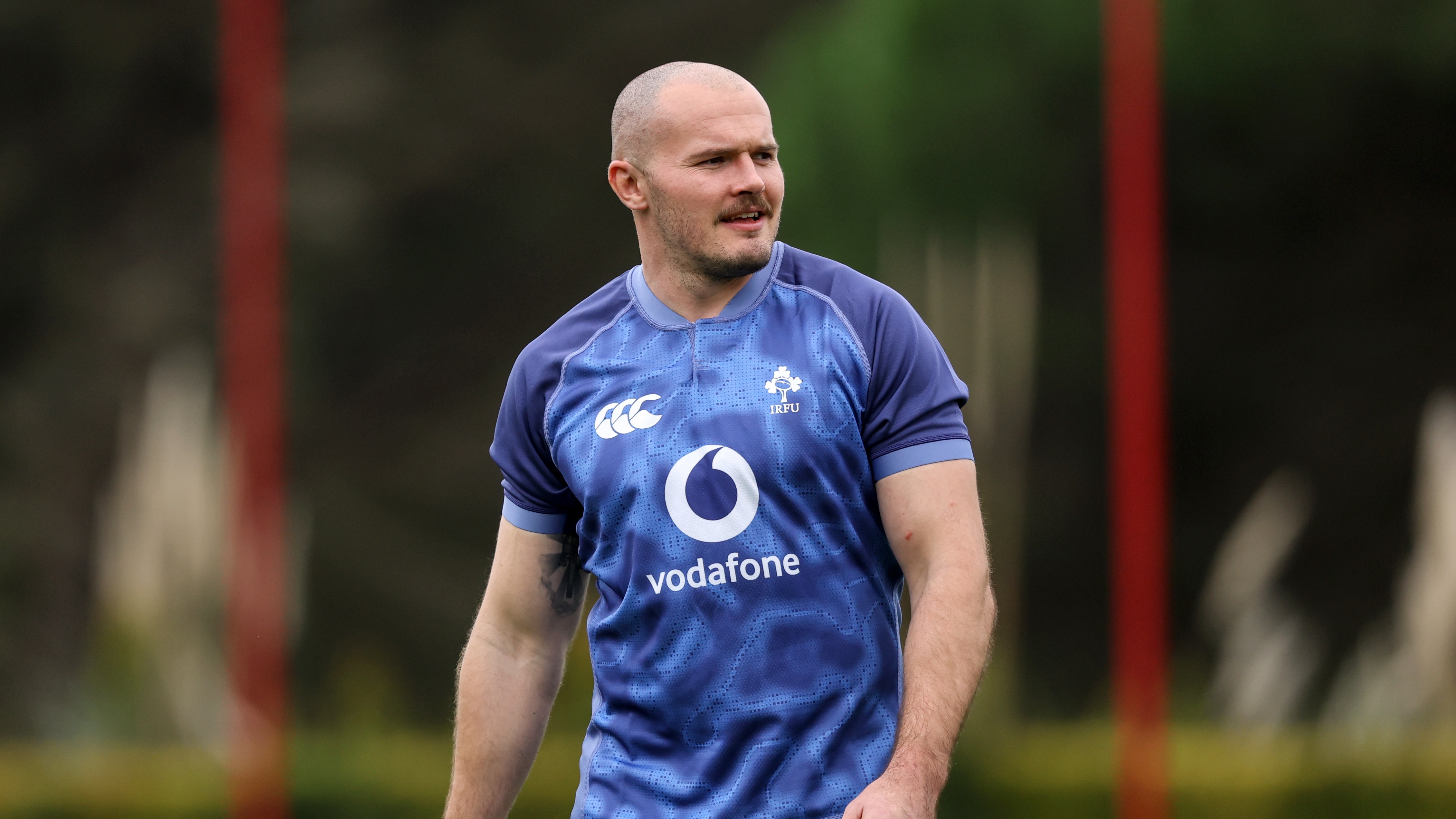 Jacob Stockdale in Ireland's pre-Championship training camp in Portugal.