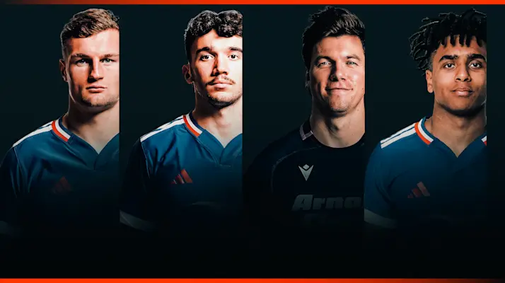 A graphic showing headshots of all four nominees for the second weekend's Try of the Round award.