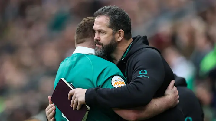 Andy Farrell during Ireland's win over England