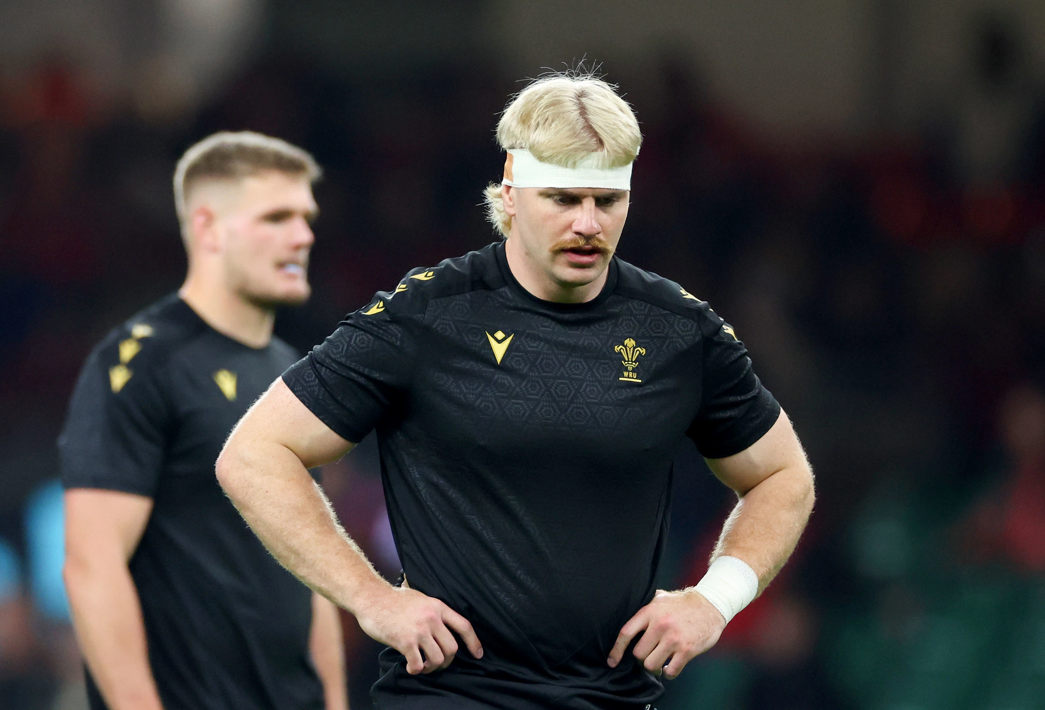Wales' Aaron Wainwright before the Autumn Nations Series between Wales and Fiji at Principality Stadium.