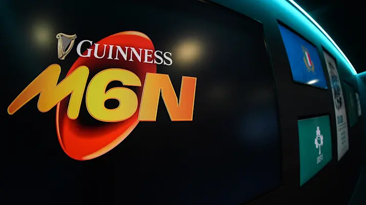 A view of the 2025 Guinness Men's Six Nations branding.