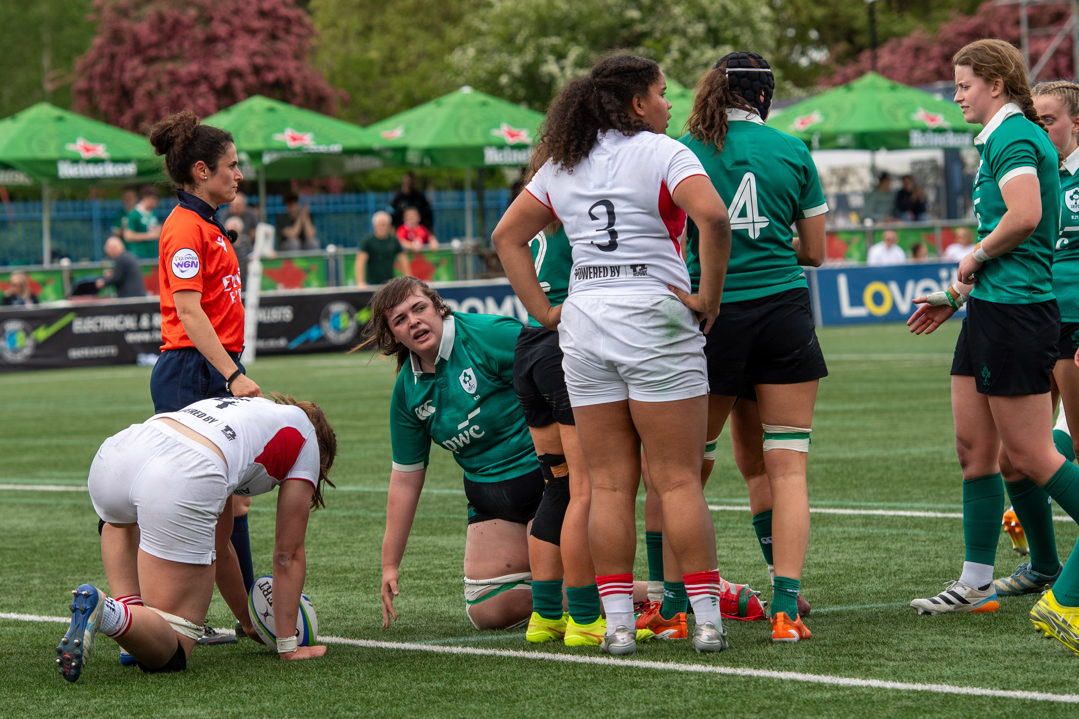 Roisin Maher scores against England